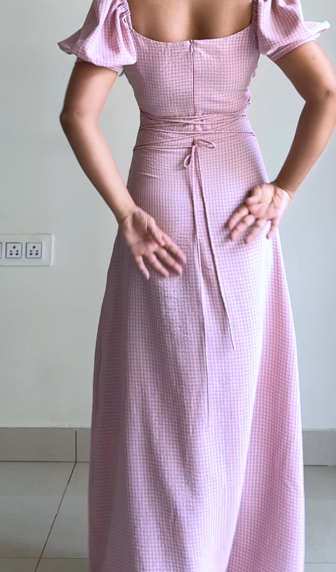 PINK PUFF Long Dress