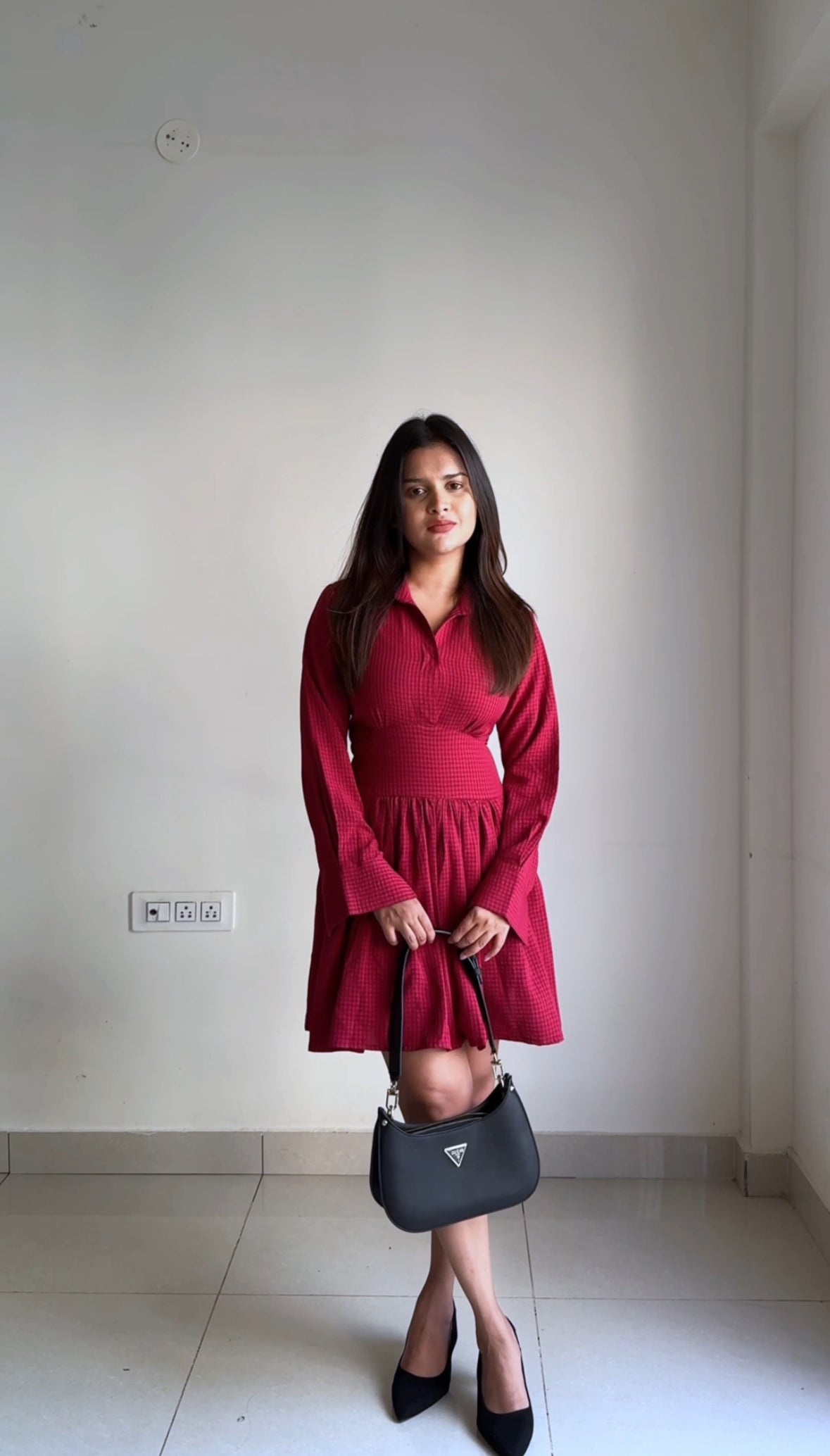 BERRY BLOOM Shirt Dress