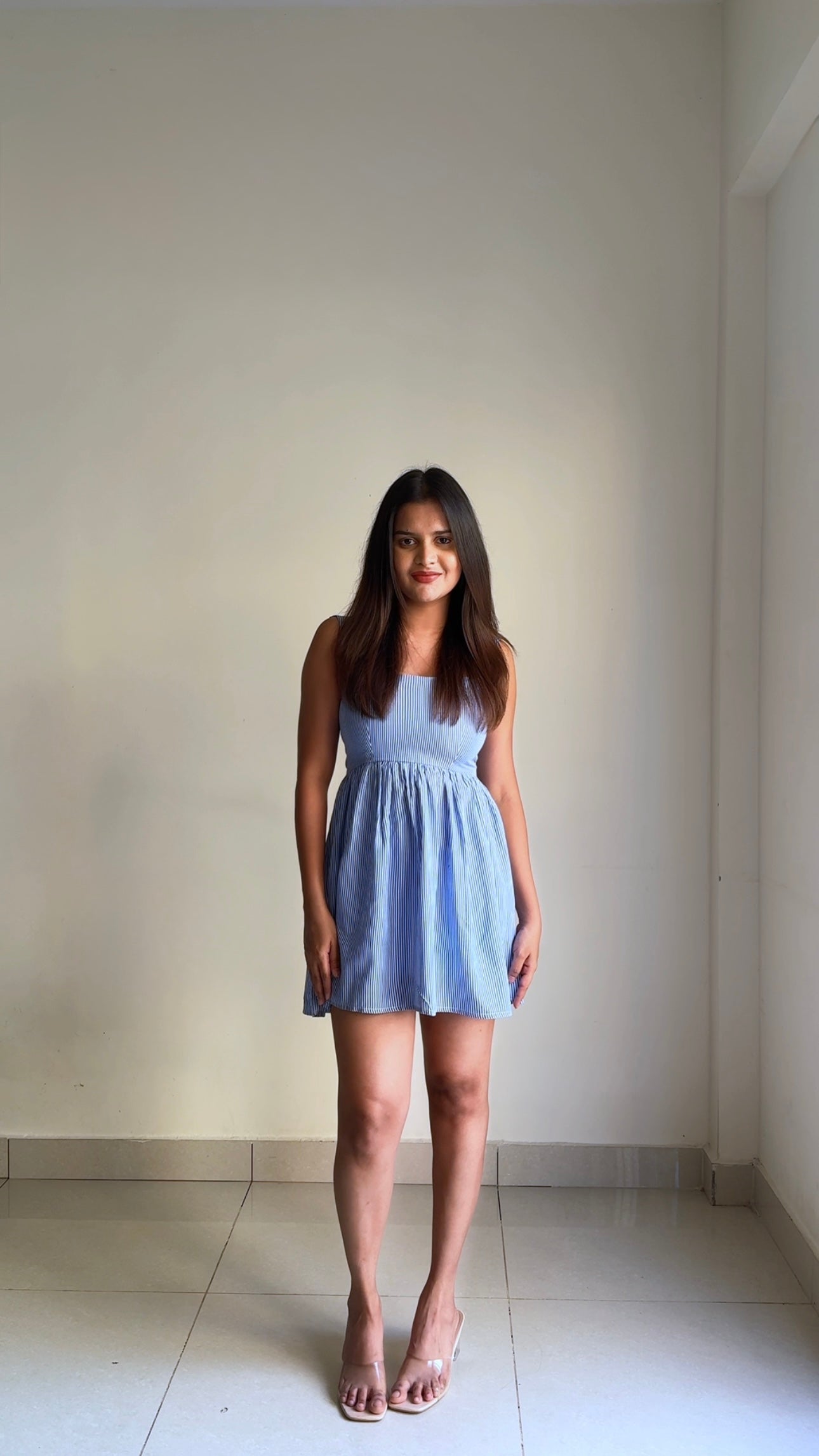 Blue Mist Mini Dress
