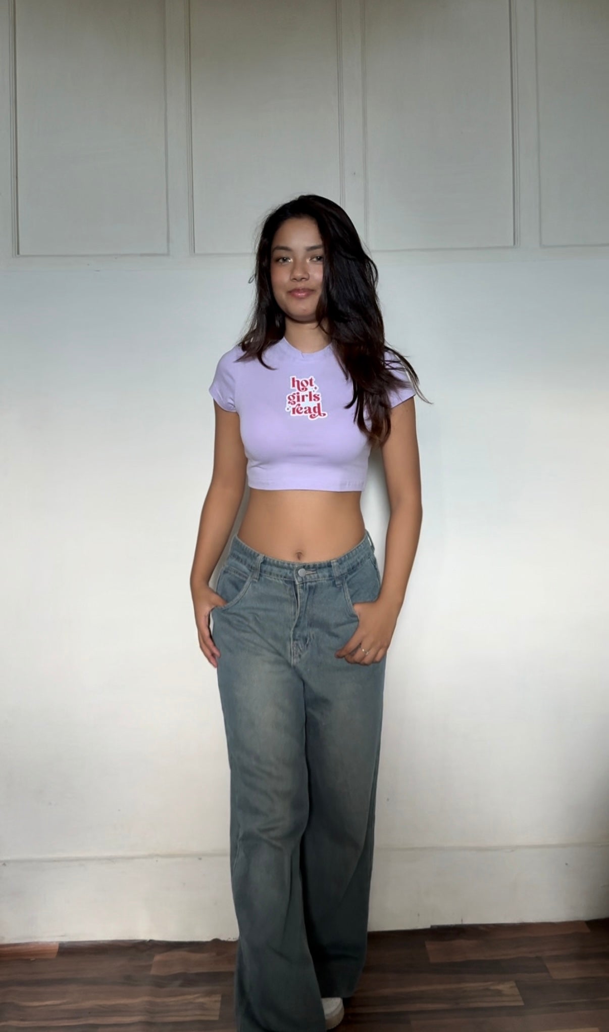 hot girl read baby tee