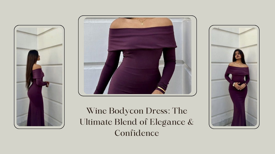 Wine Bodycon Dress