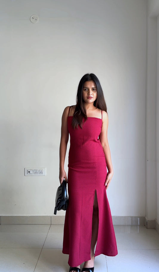 RUBY SLIT LONG DRESS