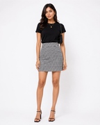 Daisy Check Mini Skirt