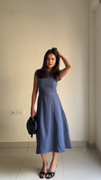 Blue gingham Grace Dress