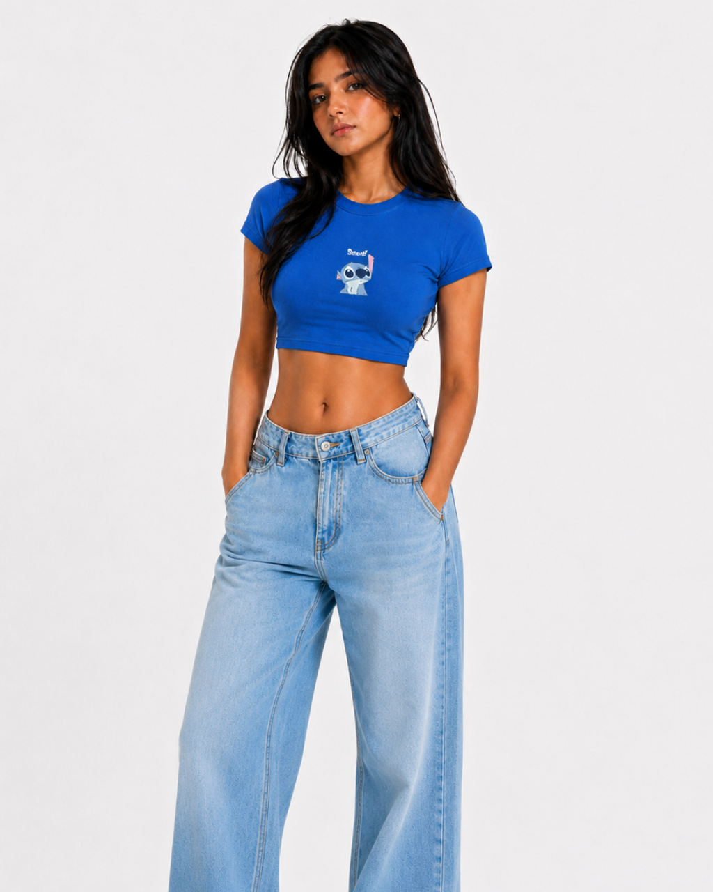 Stitch baby tee