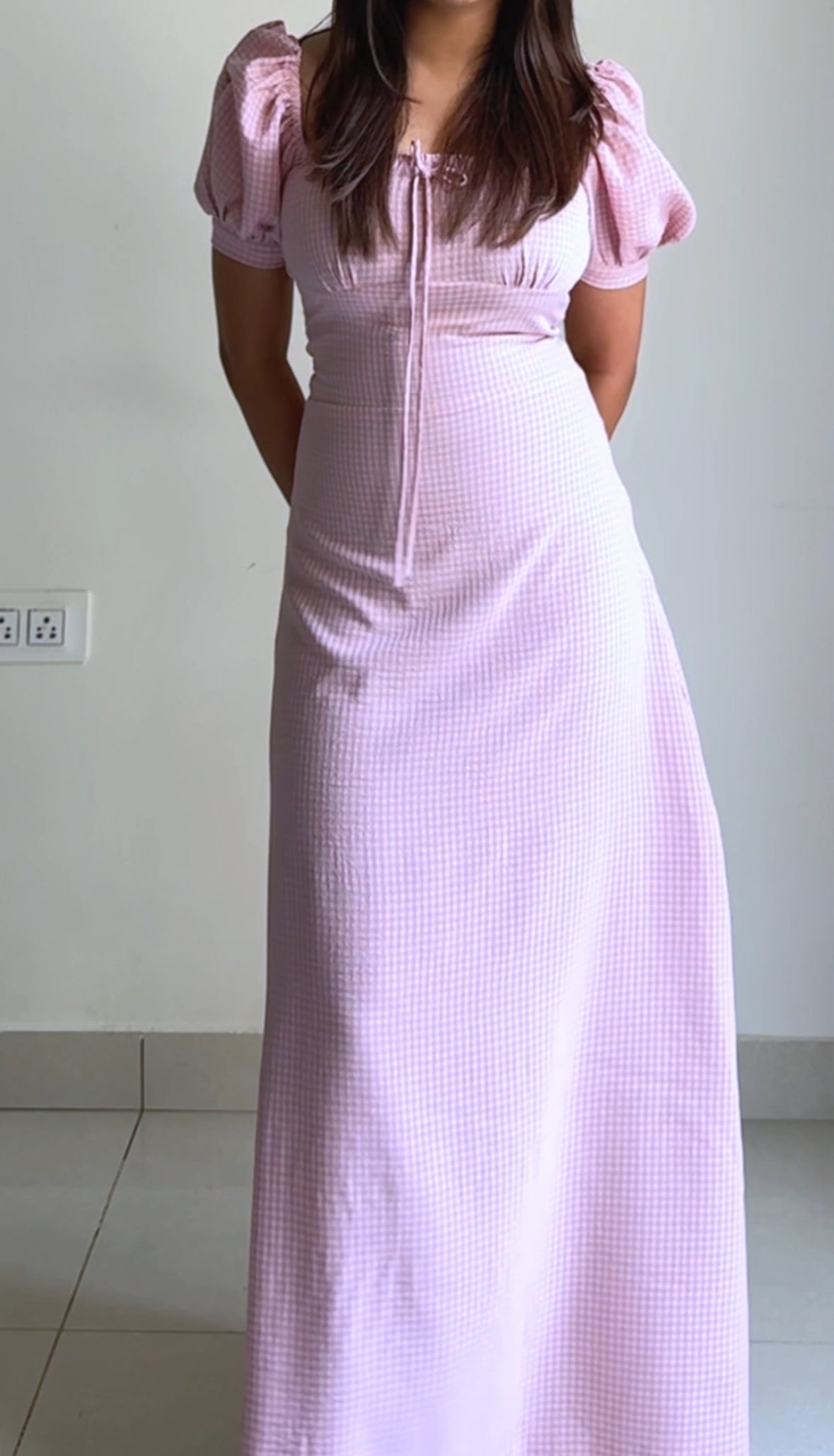 PINK PUFF Long Dress