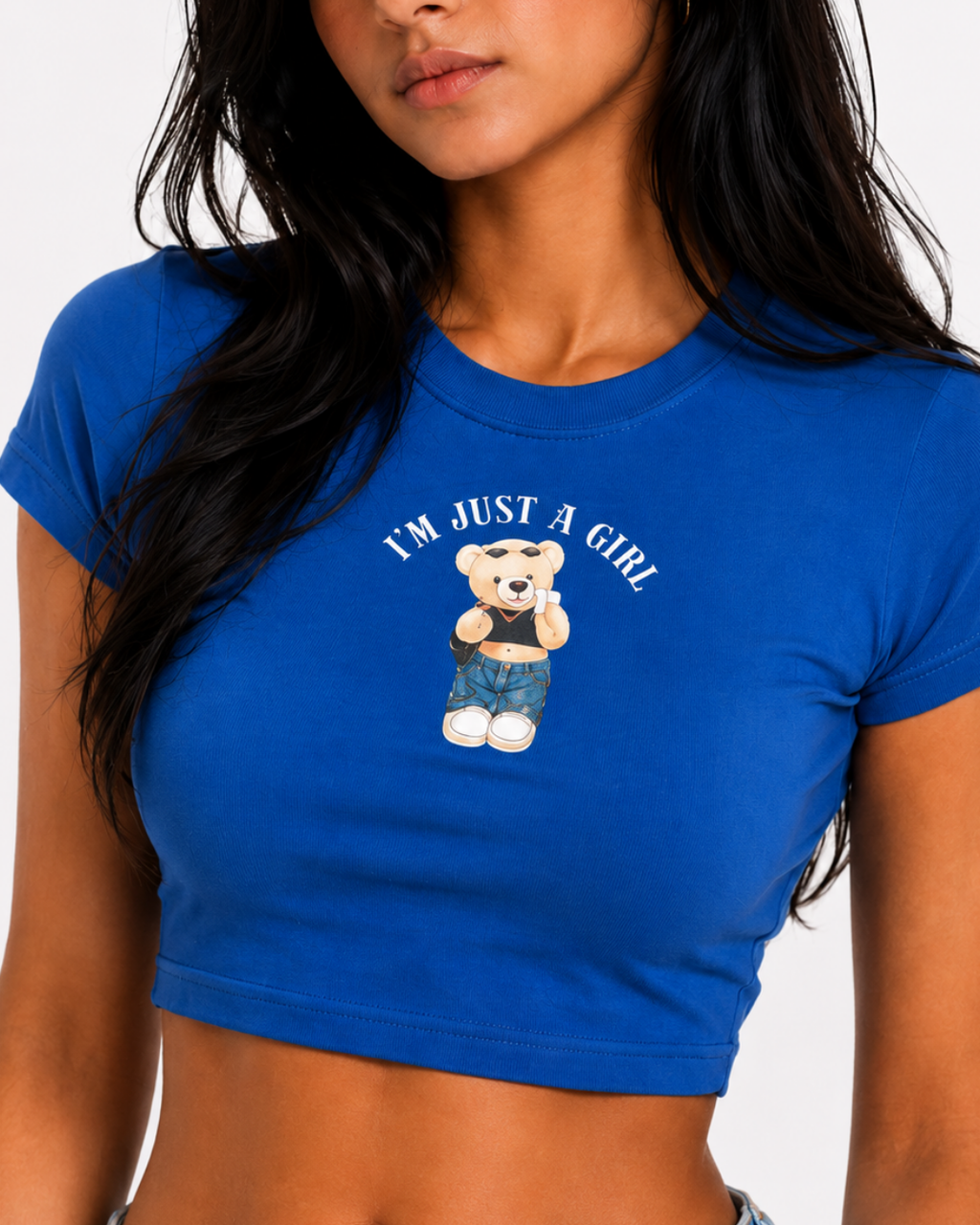 i'm just a girl baby tee