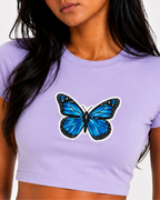 lavender baby tee