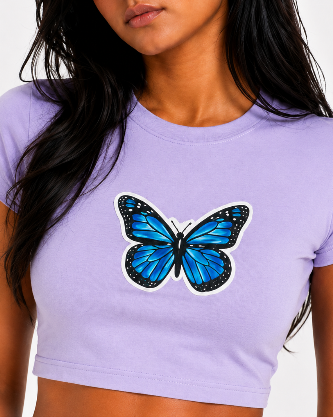 lavender baby tee
