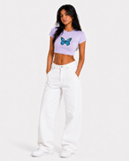 lavender baby tee