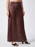 MOCHA LEOPARD MAXI SKIRT