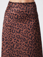 MOCHA LEOPARD MAXI SKIRT