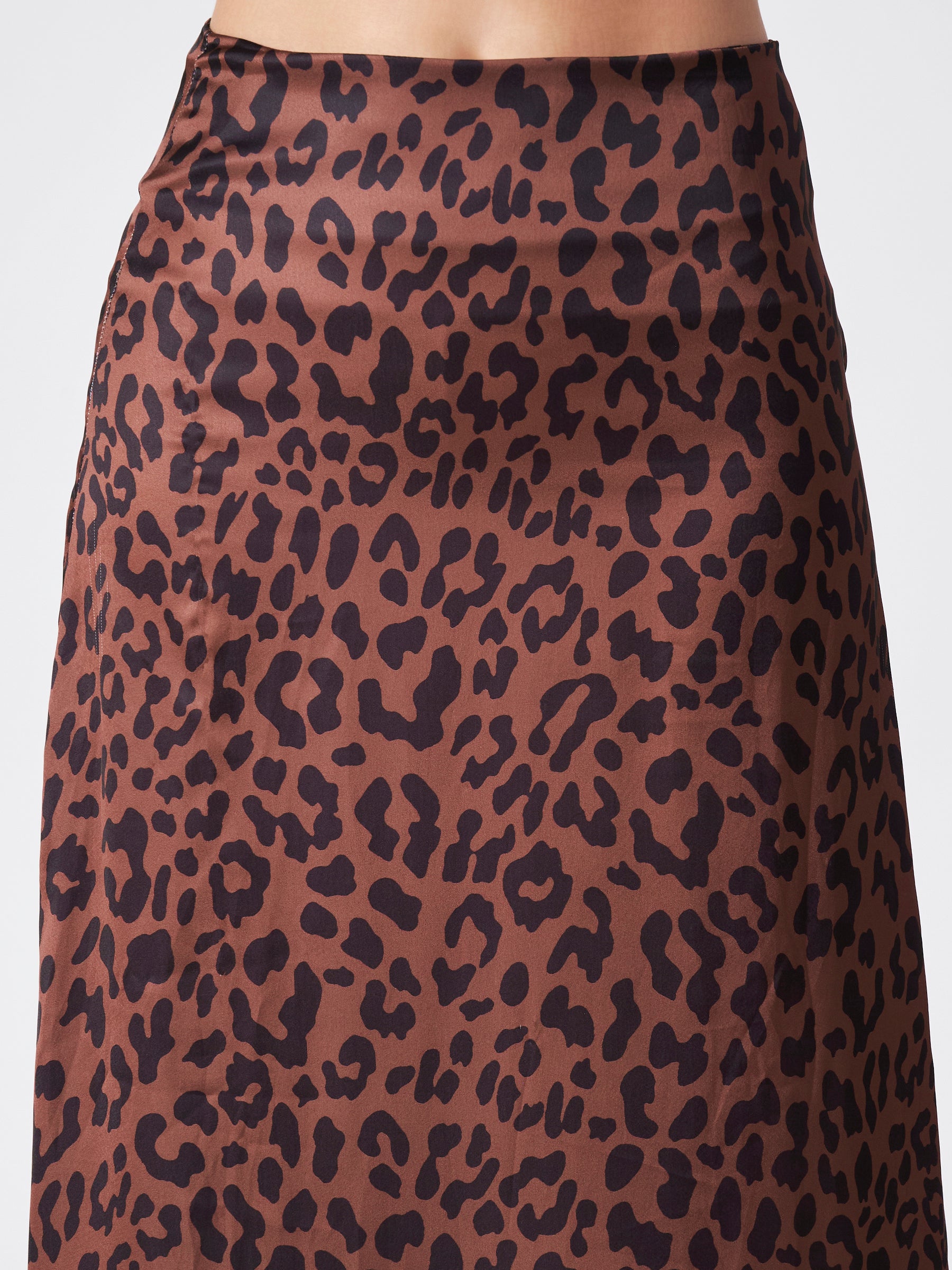 MOCHA LEOPARD MAXI SKIRT