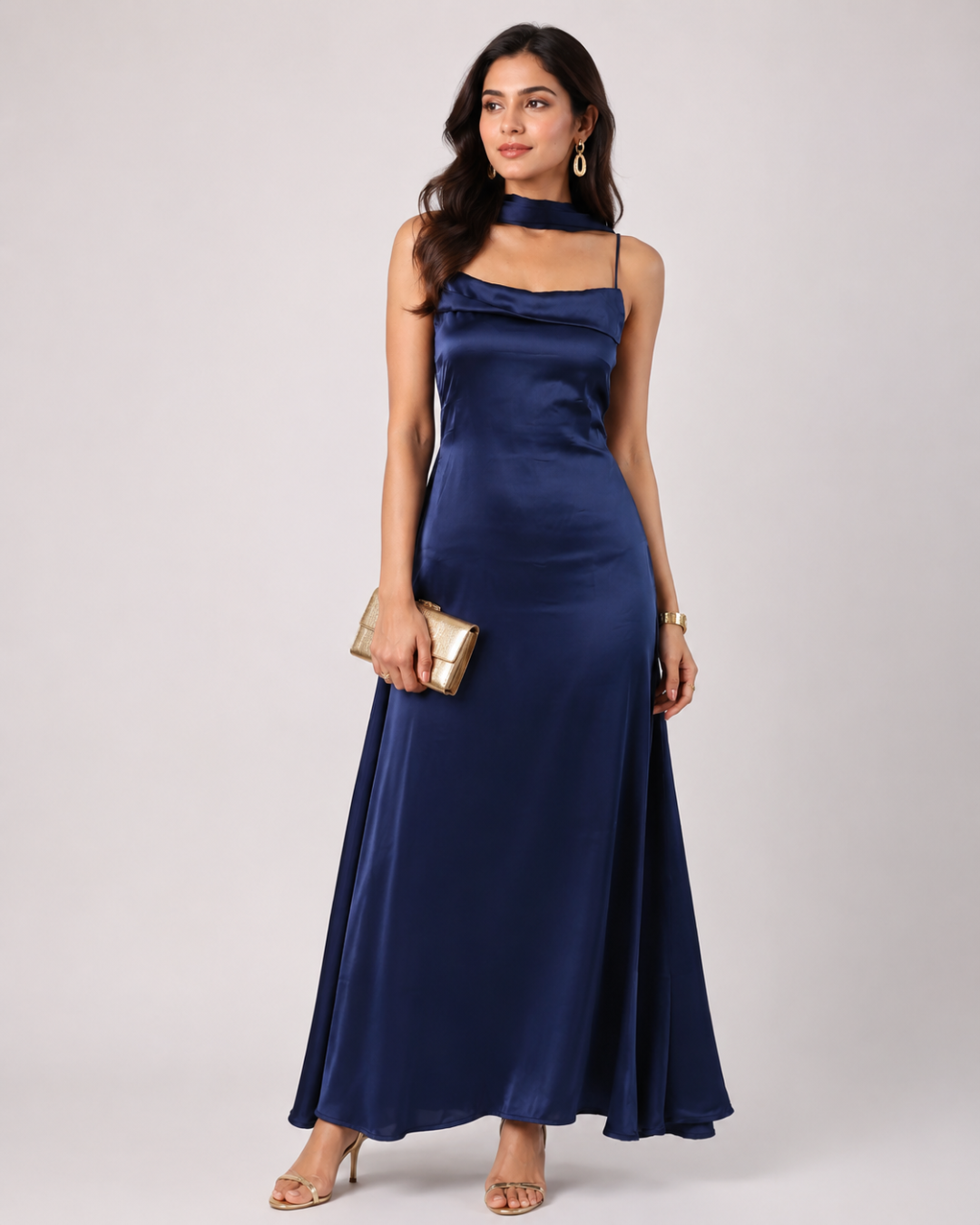 Blue Midnight veil dress
