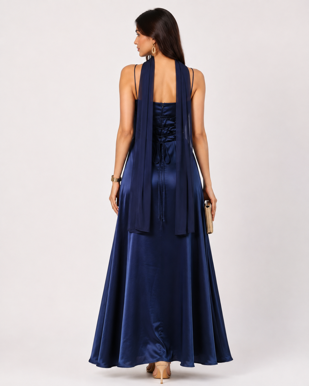 Blue Midnight veil dress
