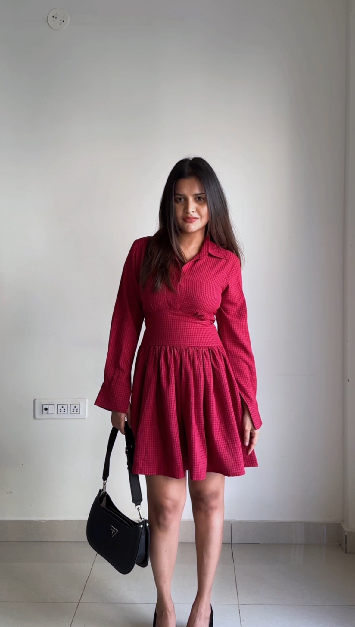 BERRY BLOOM Shirt Dress