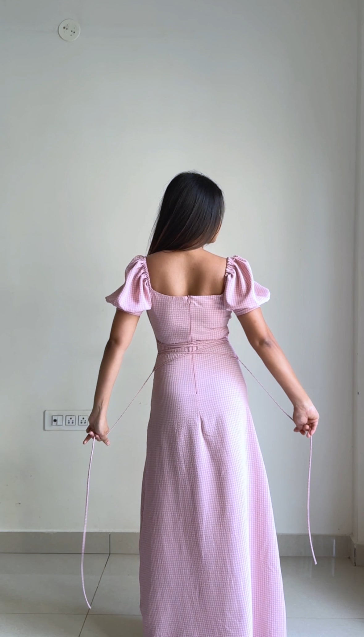 PINK PUFF Long Dress