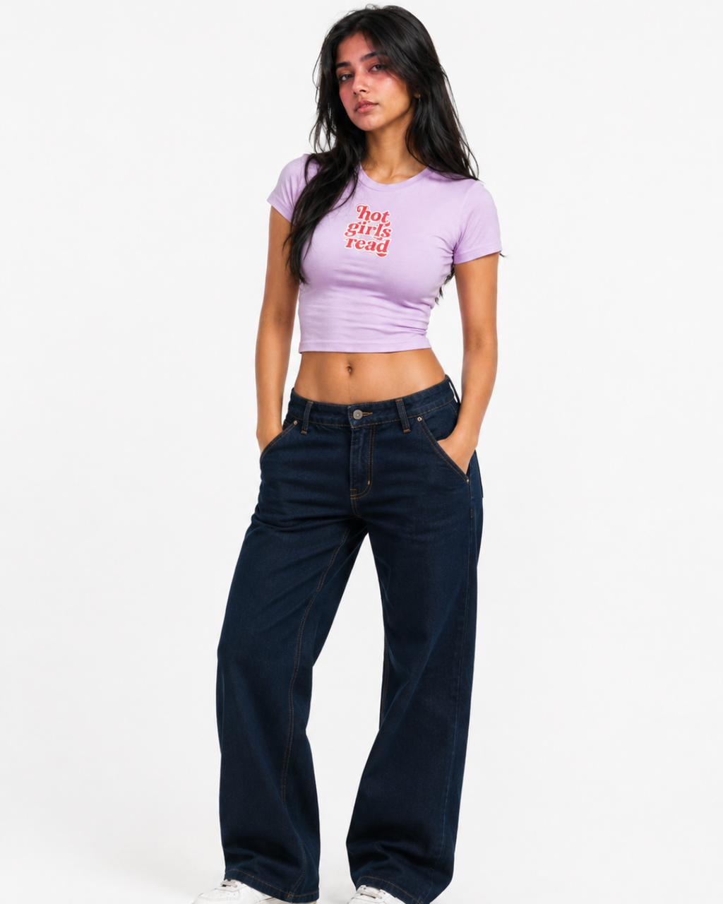 hot girl read baby tee