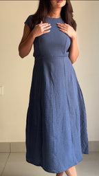 Blue gingham Grace Dress