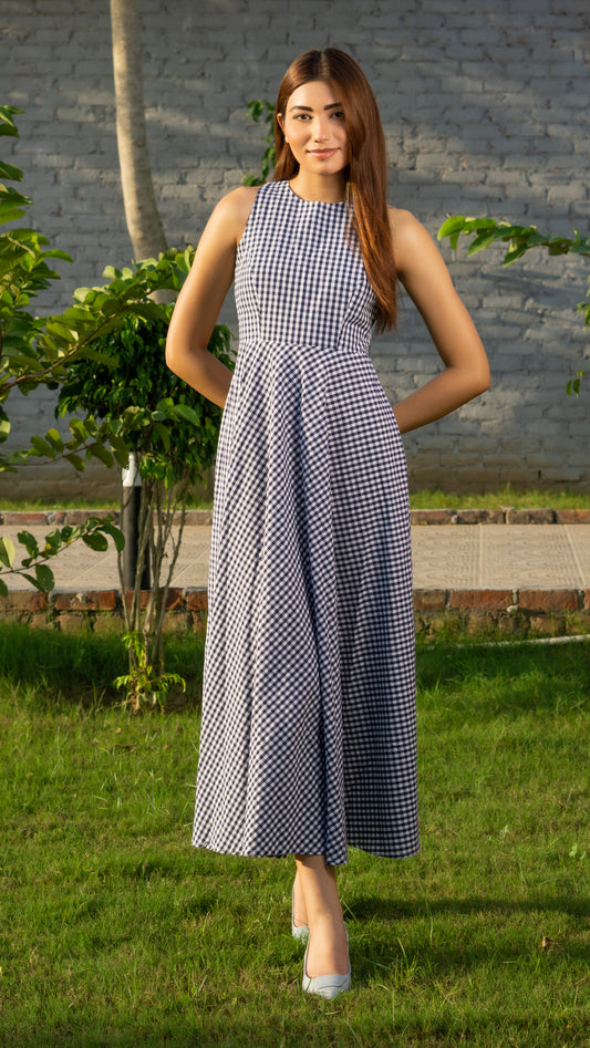 Country Breeze Gingham Dress