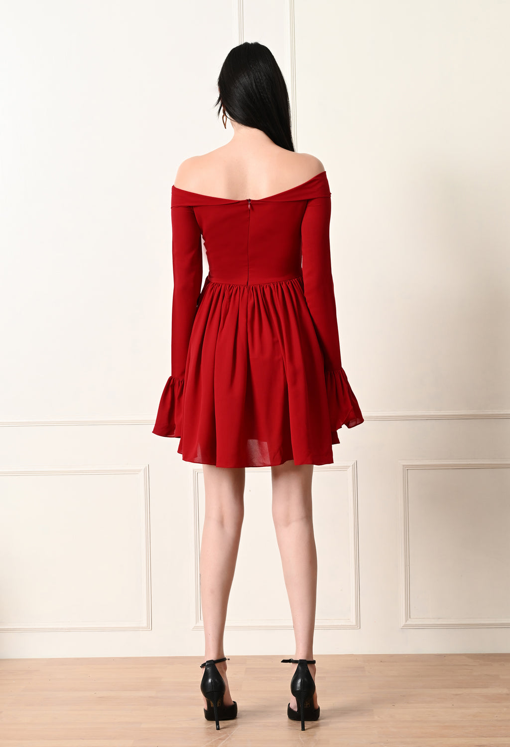 Scarlet bow tie dress
