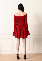 Scarlet bow tie dress