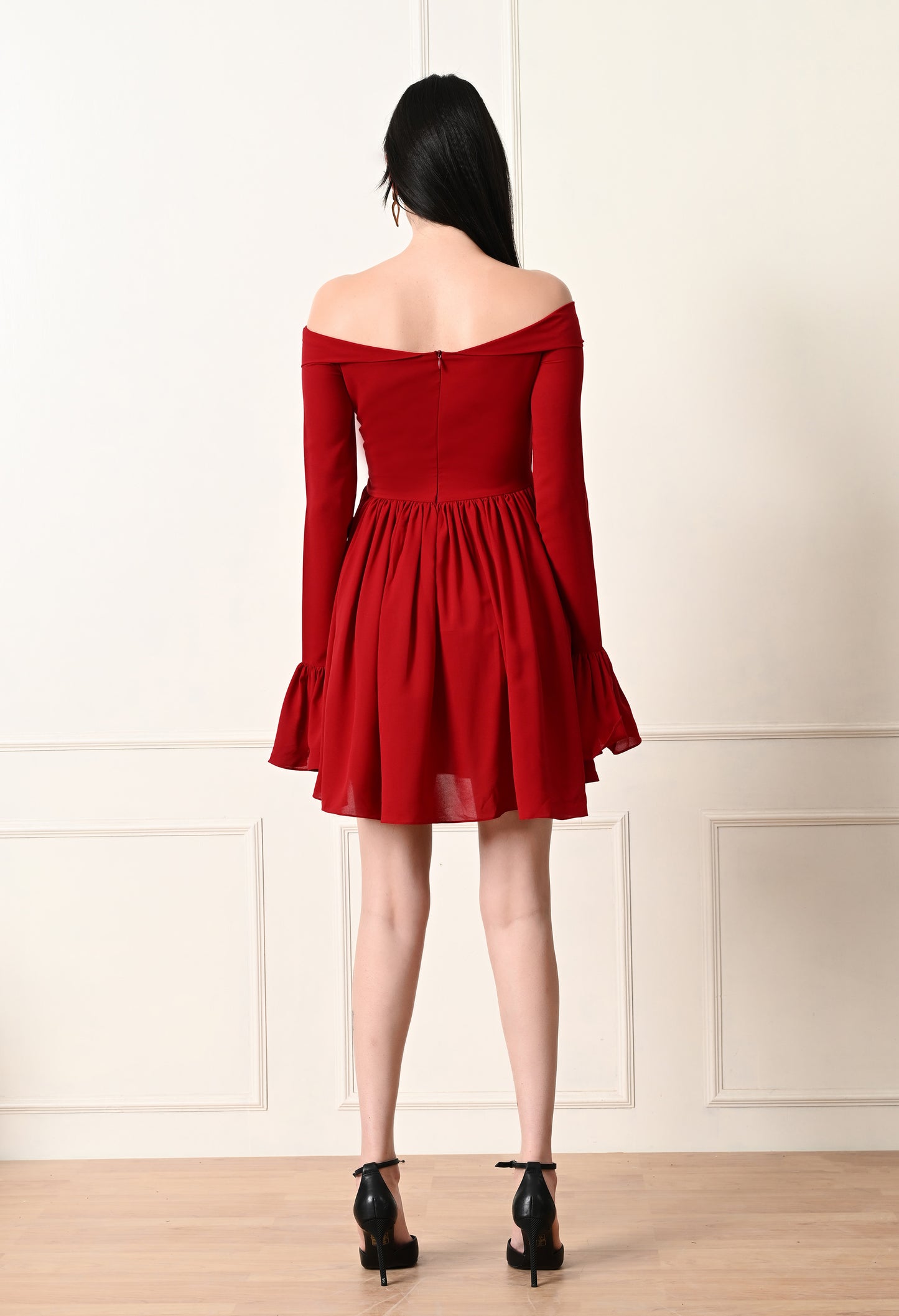 Scarlet bow tie dress