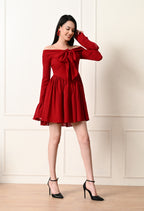 Scarlet bow tie dress