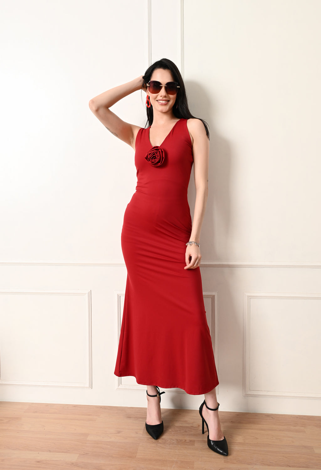Rosette Bodycon Dress