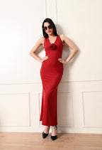 Rosette Bodycon Dress