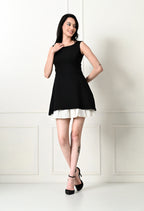 Classic Contrast Dress