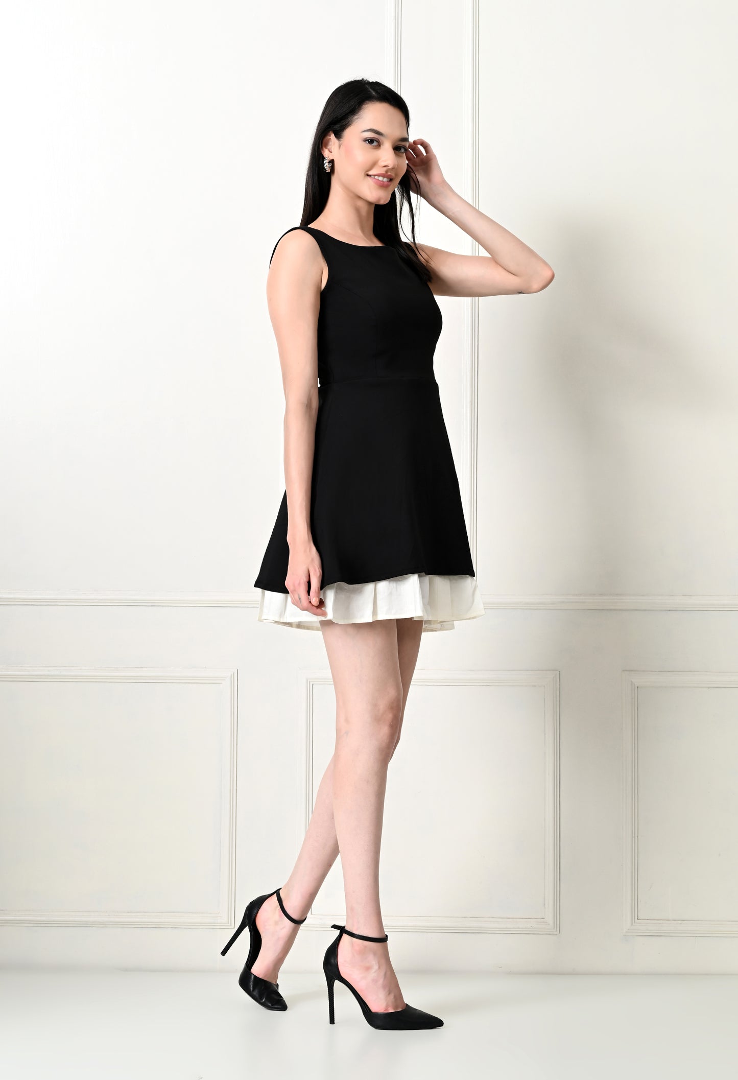 Classic Contrast Dress