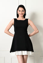 Classic Contrast Dress