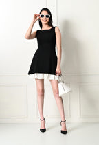Classic Contrast Dress