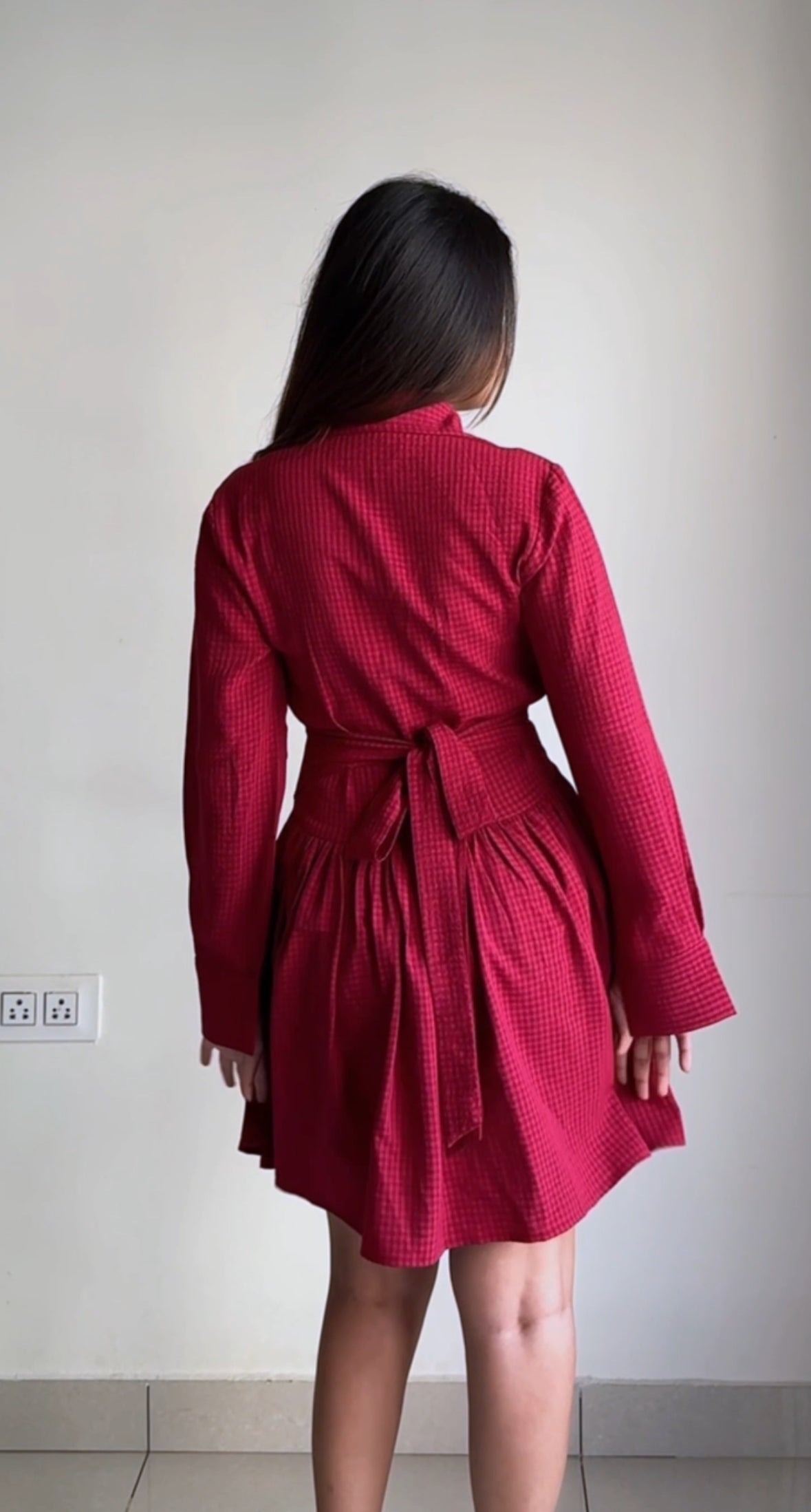 BERRY BLOOM Shirt Dress