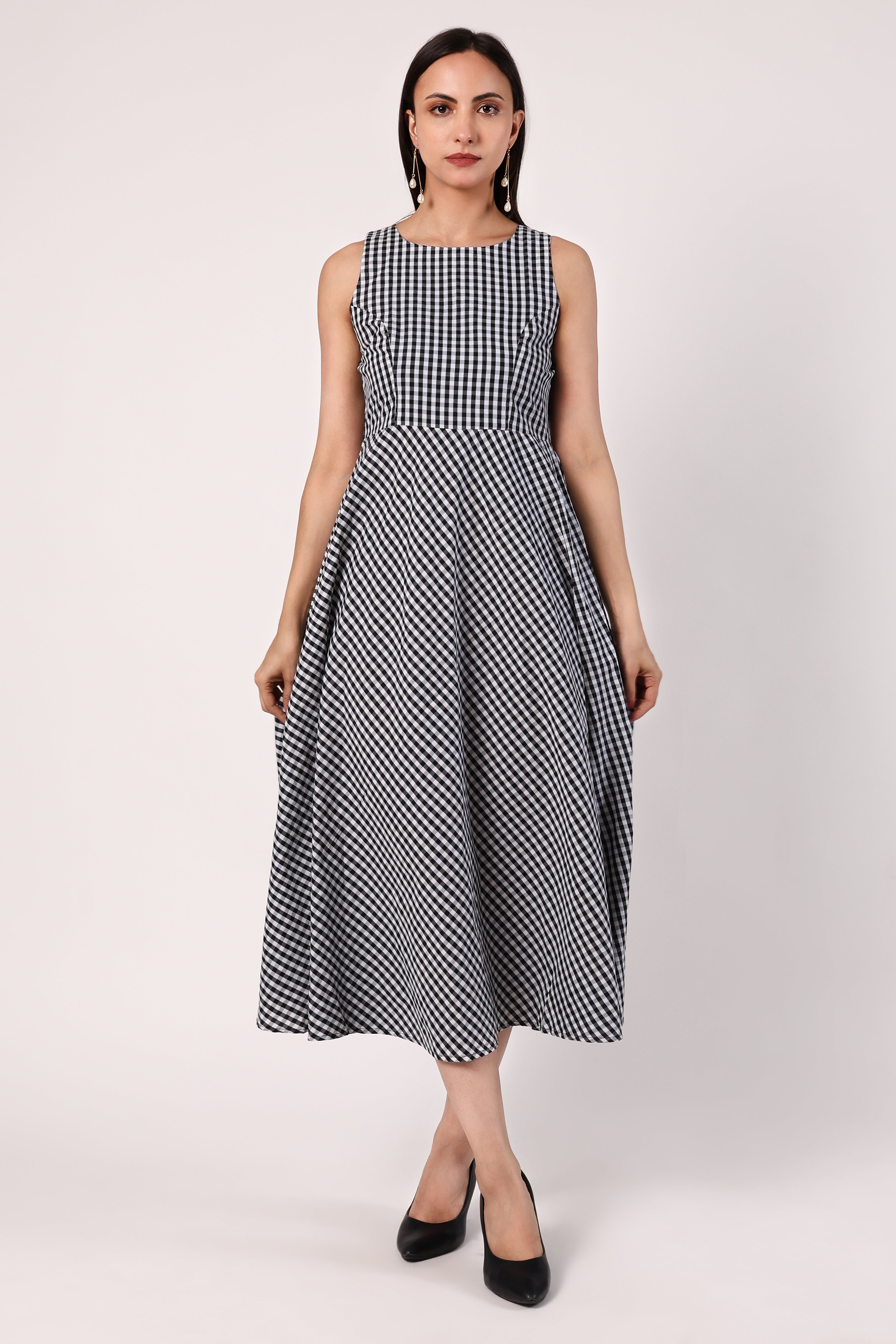 Country Breeze Gingham Dress