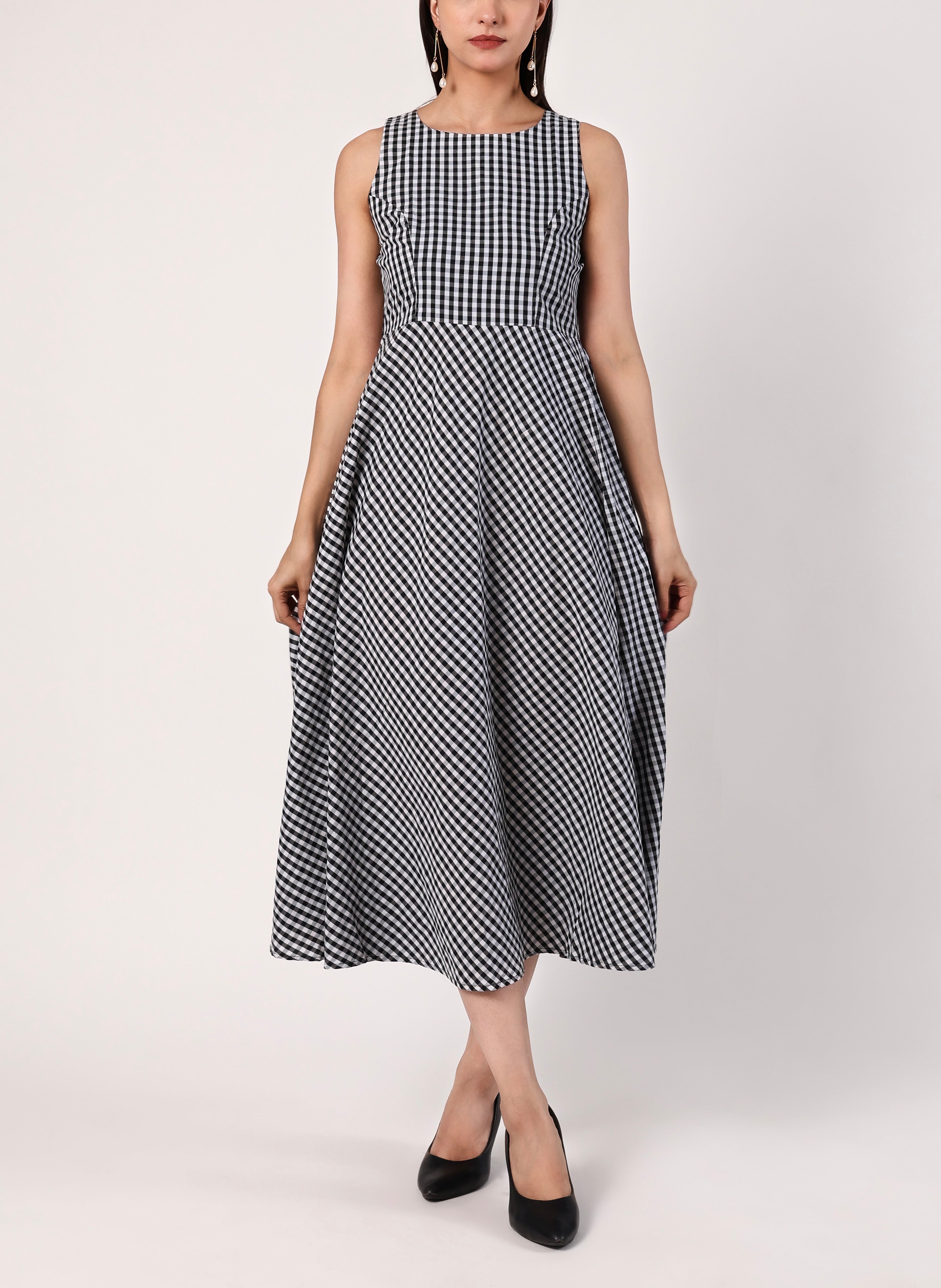 Country Breeze Gingham Dress