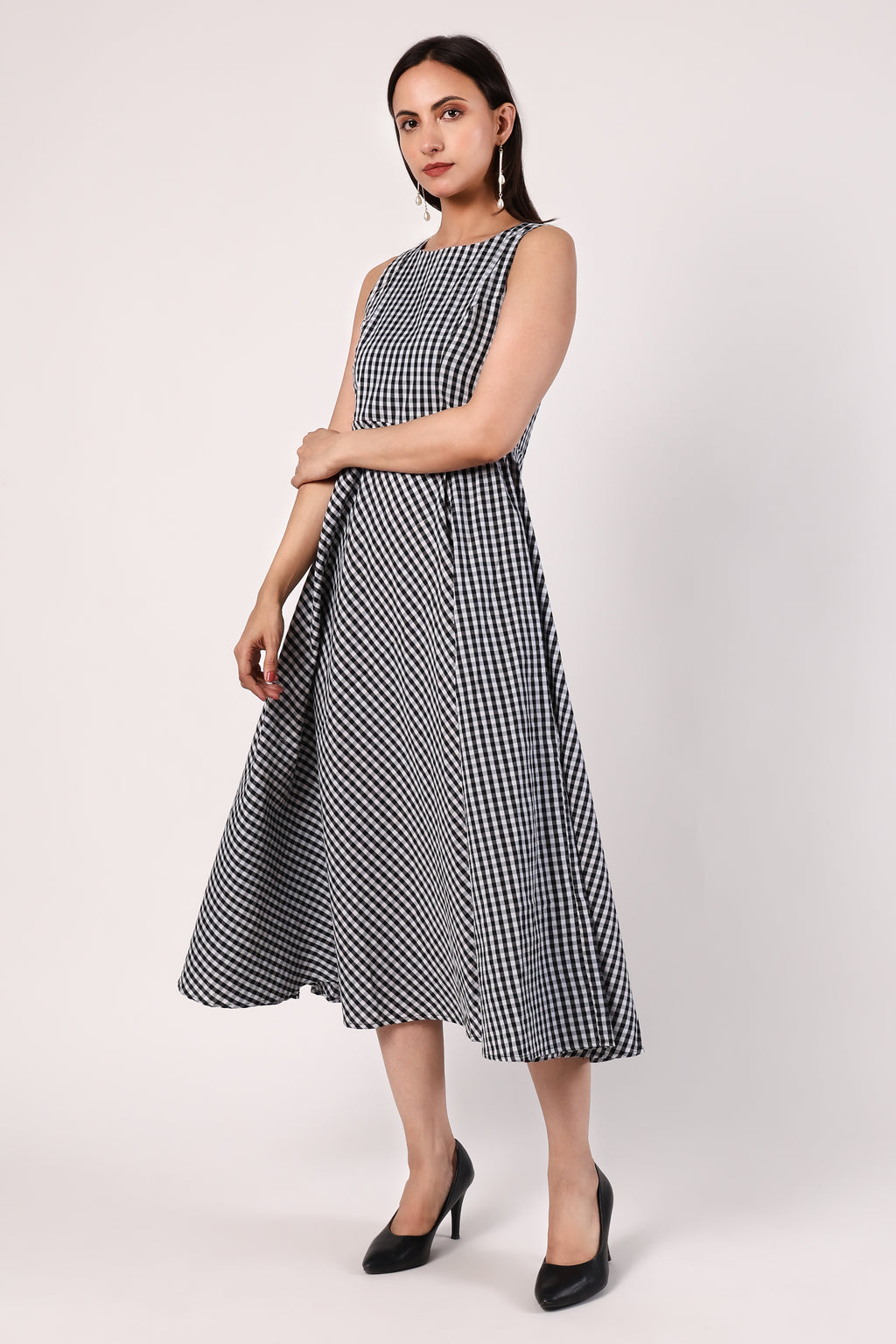 Country Breeze Gingham Dress