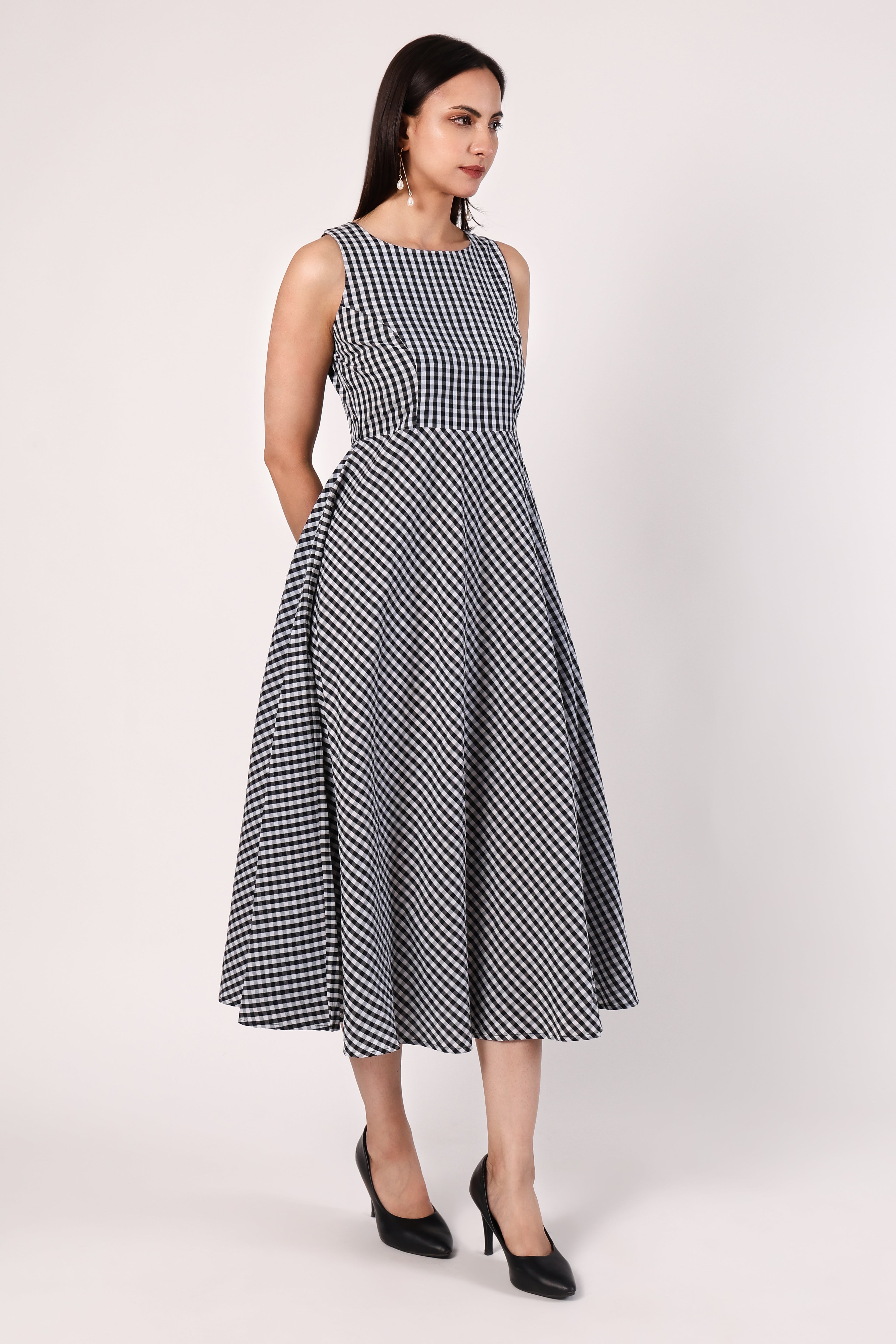 Country Breeze Gingham Dress