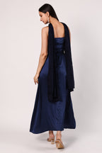 Blue Midnight veil dress