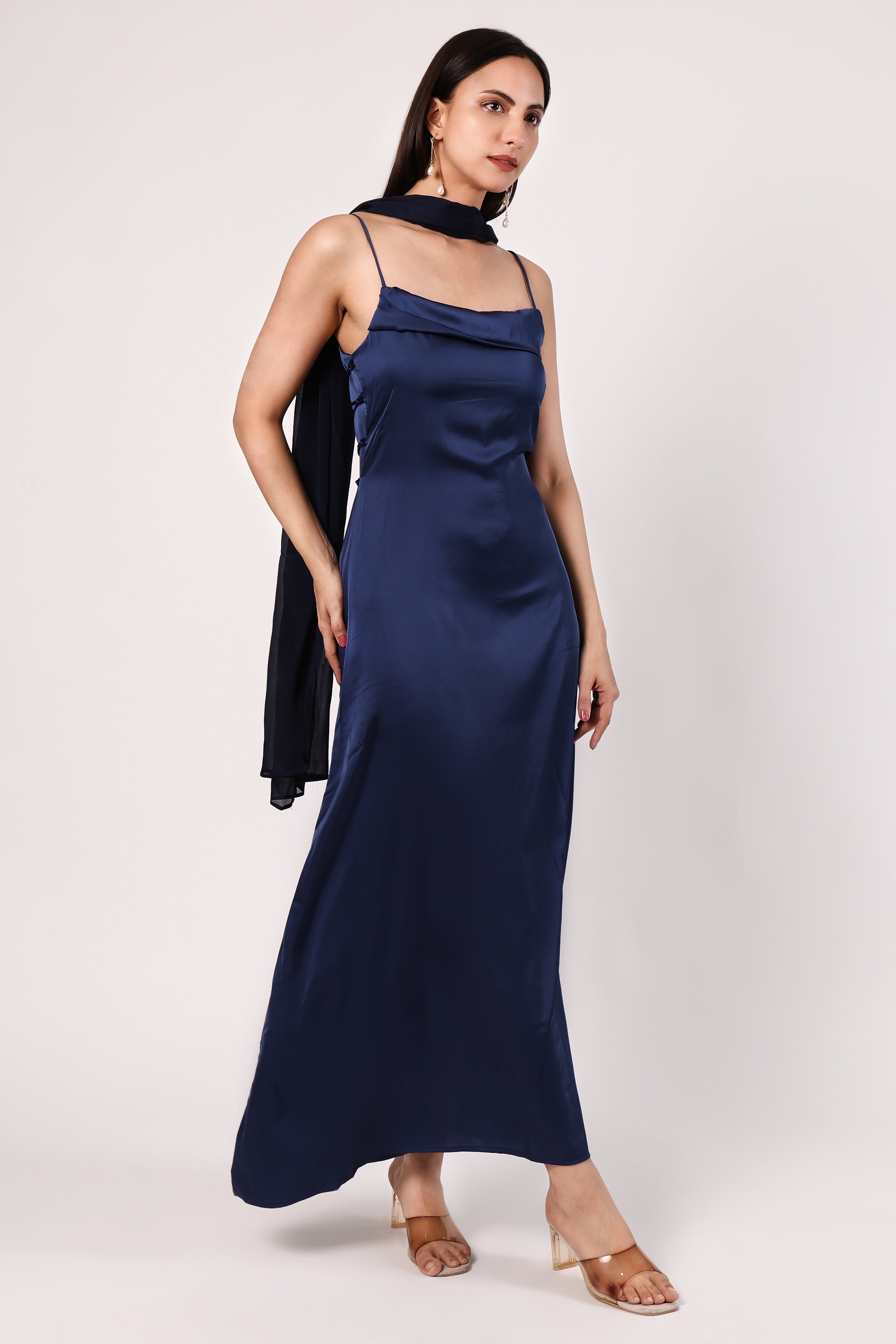 Blue Midnight veil dress