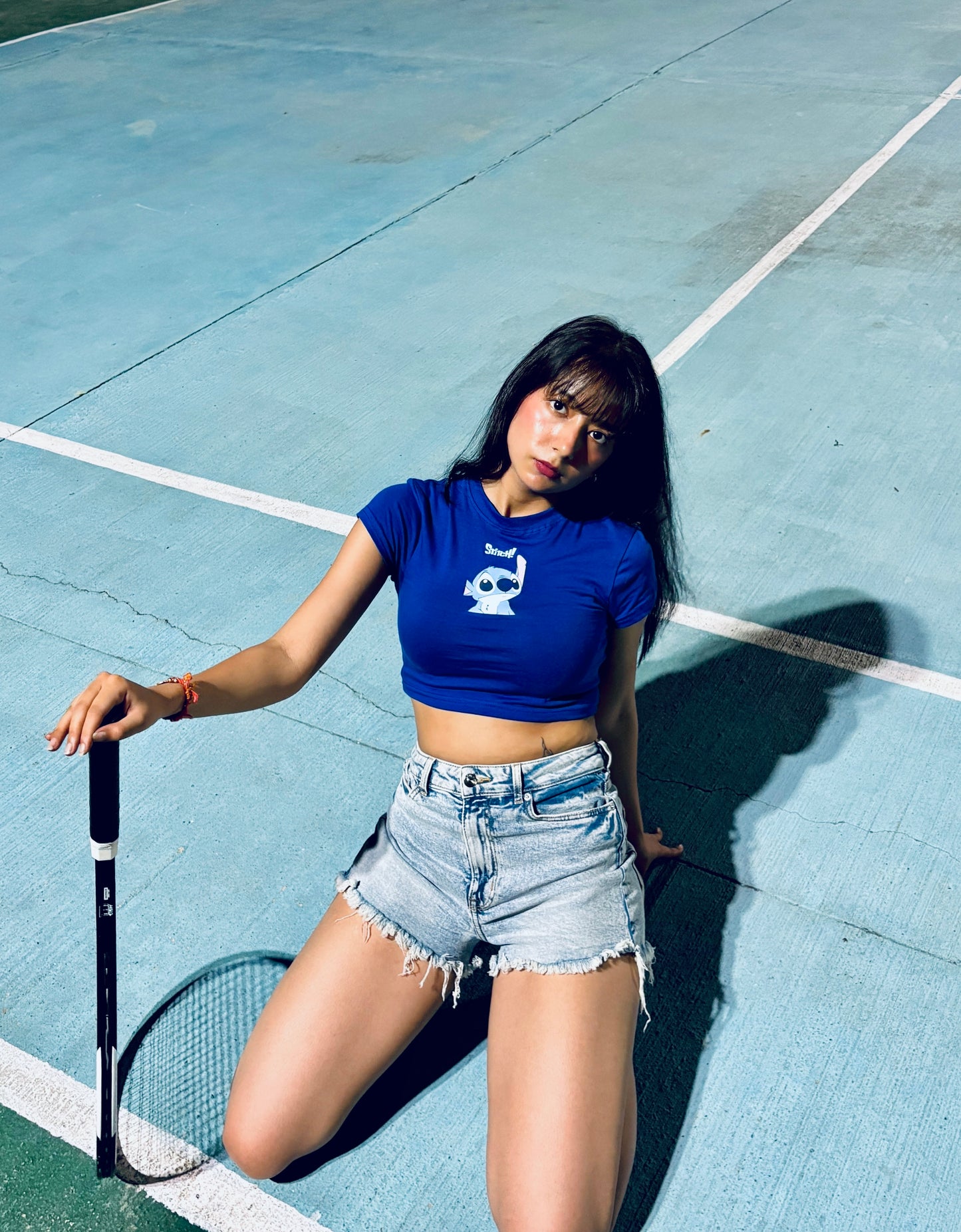 Stitch baby tee