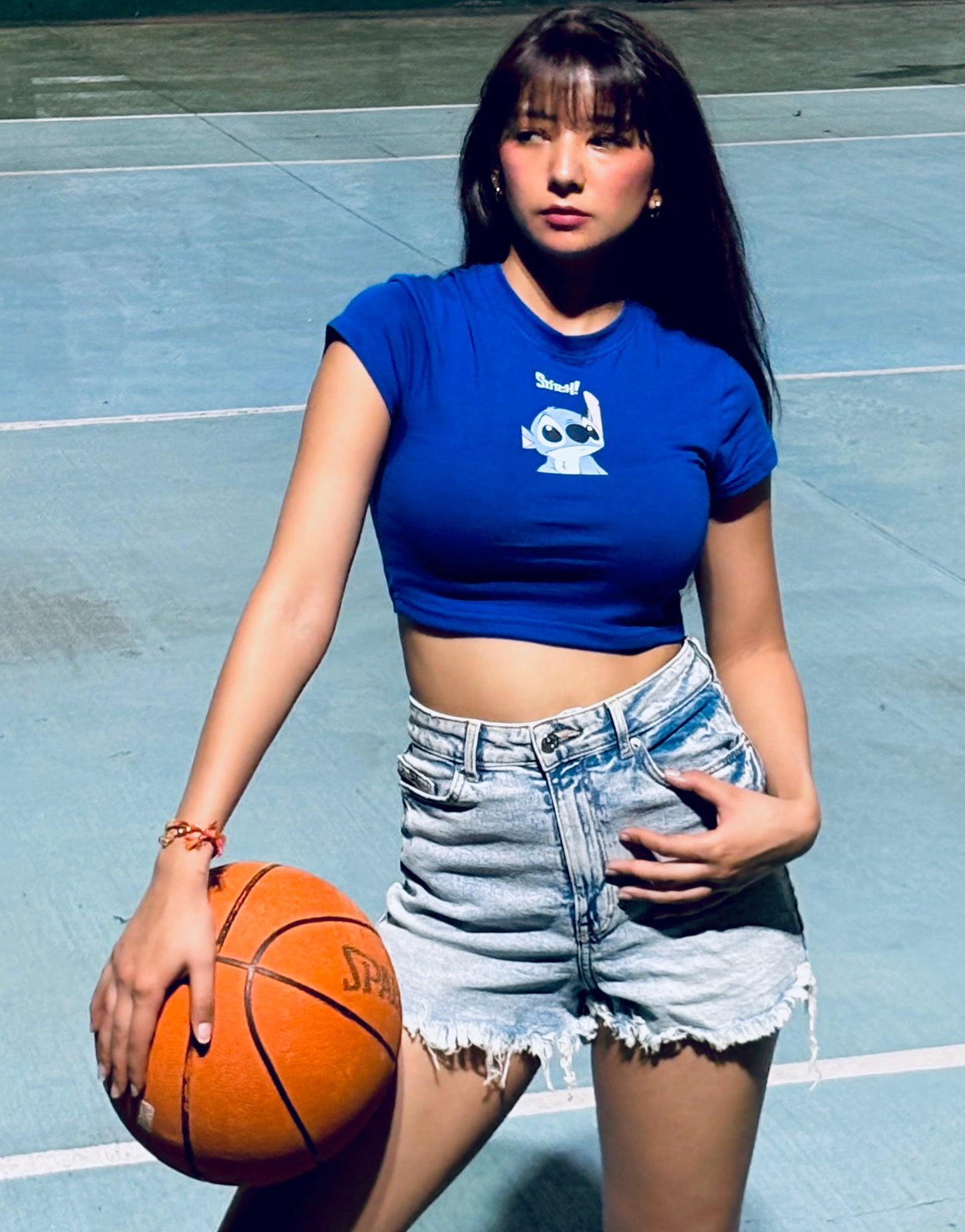 Stitch baby tee