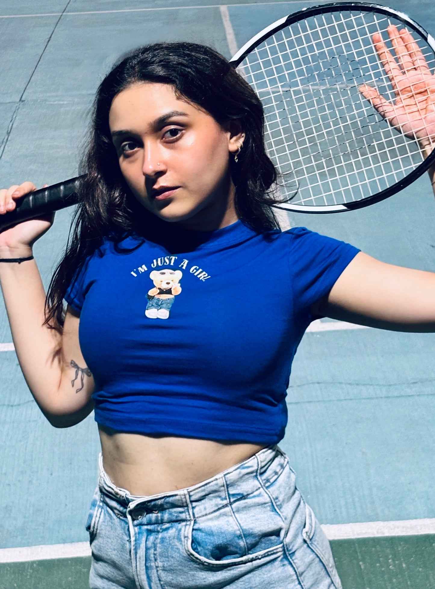 i'm just a girl baby tee