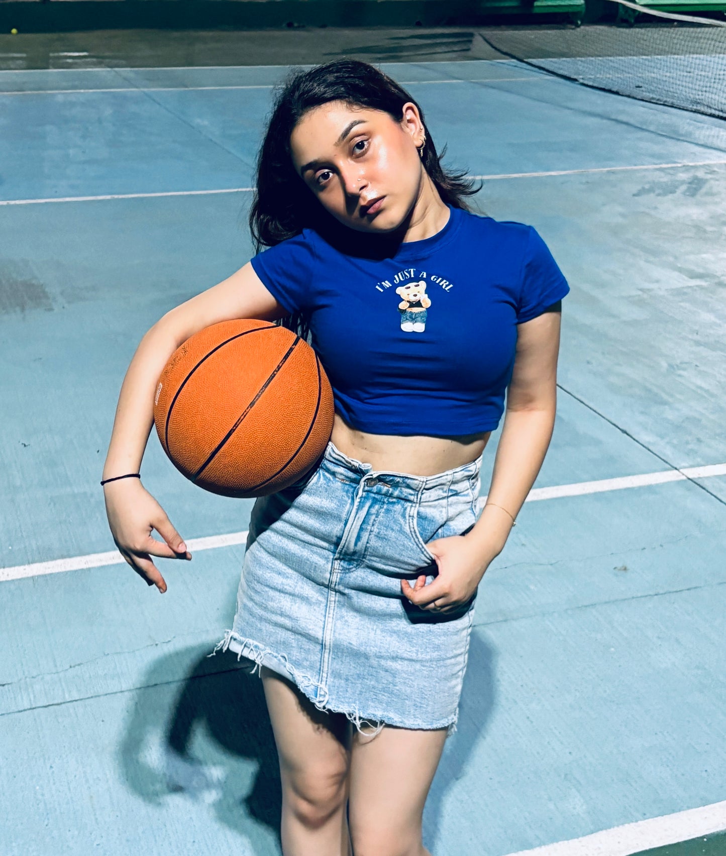 i'm just a girl baby tee