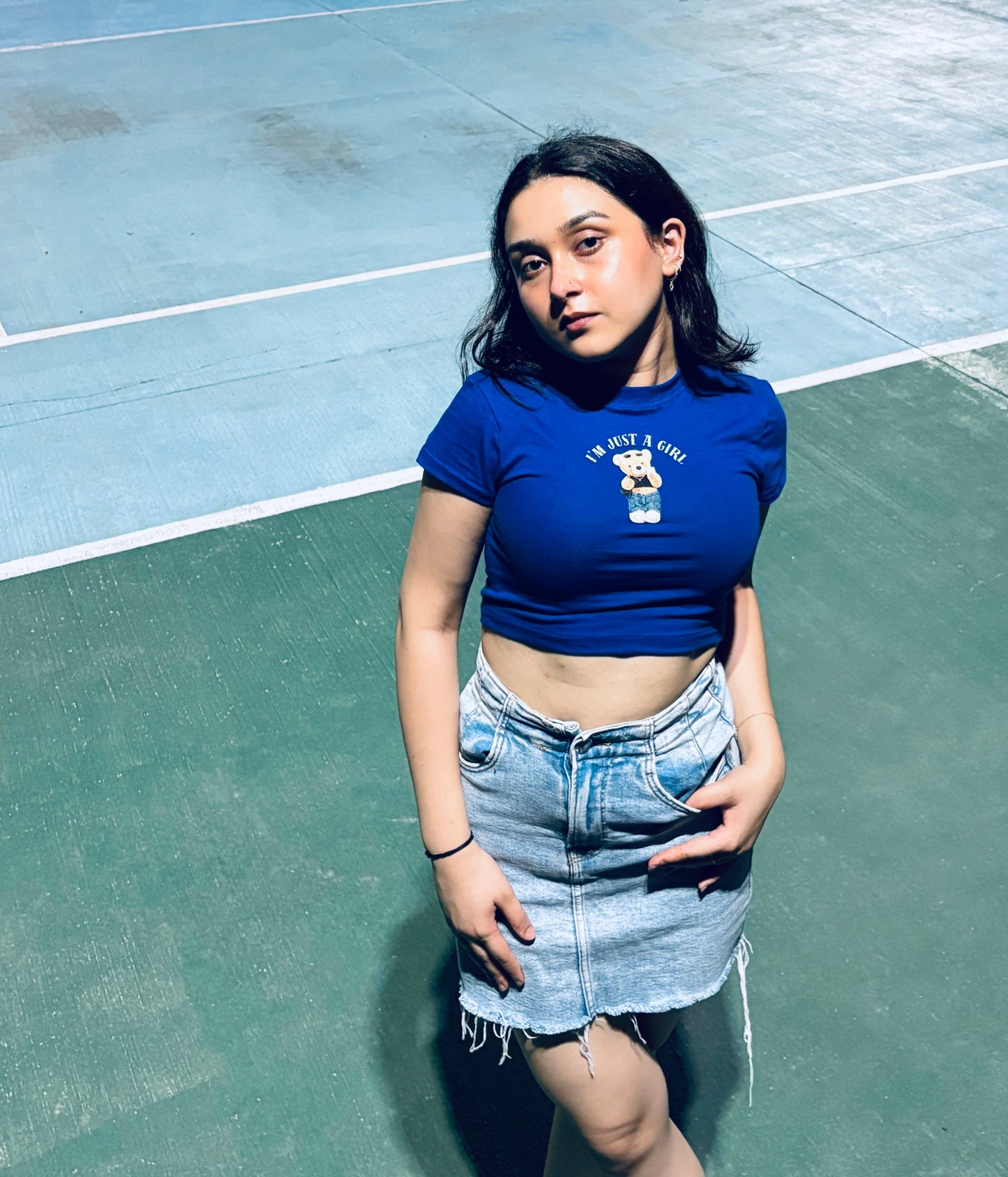 i'm just a girl baby tee