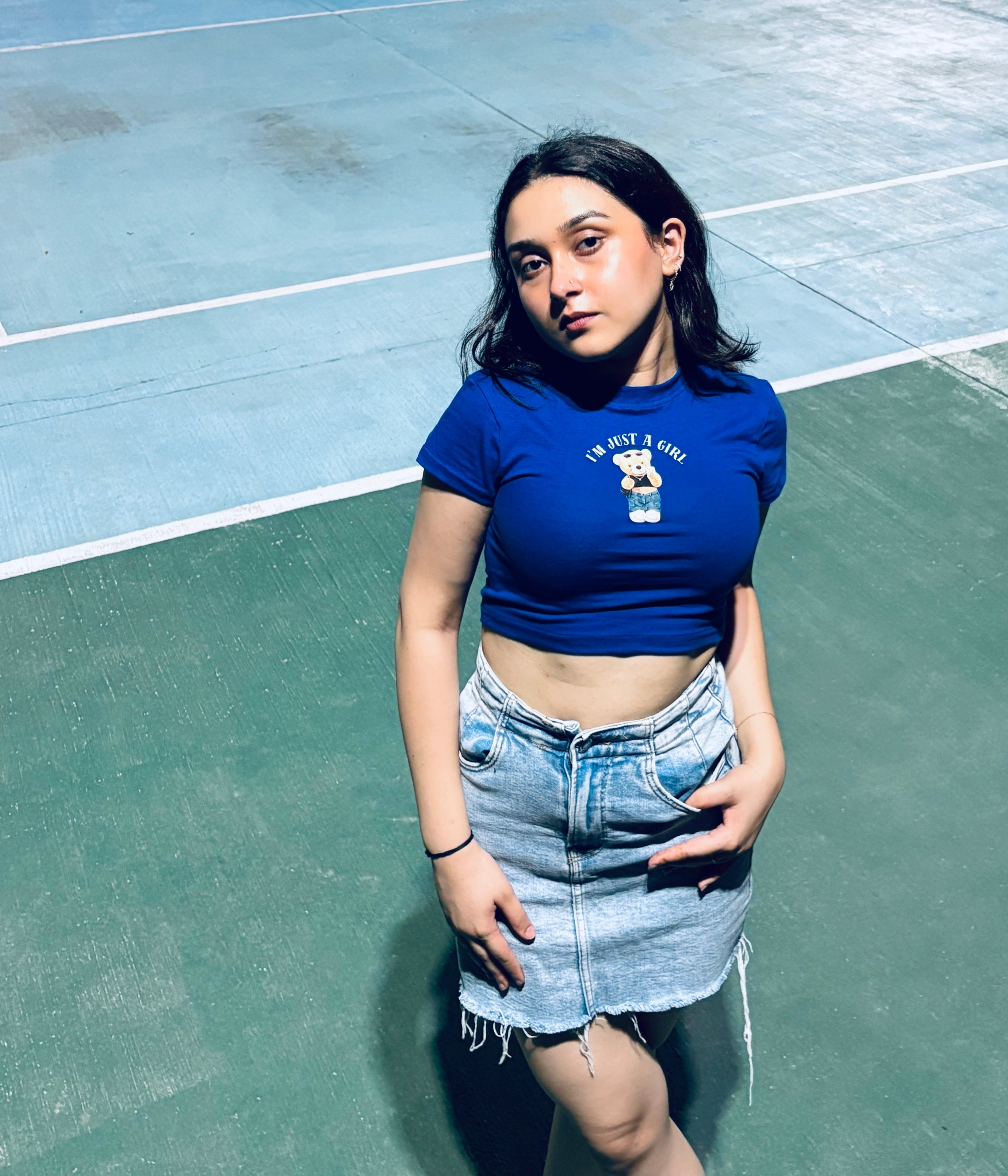 i'm just a girl baby tee