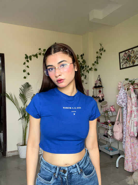 God is a women baby tee