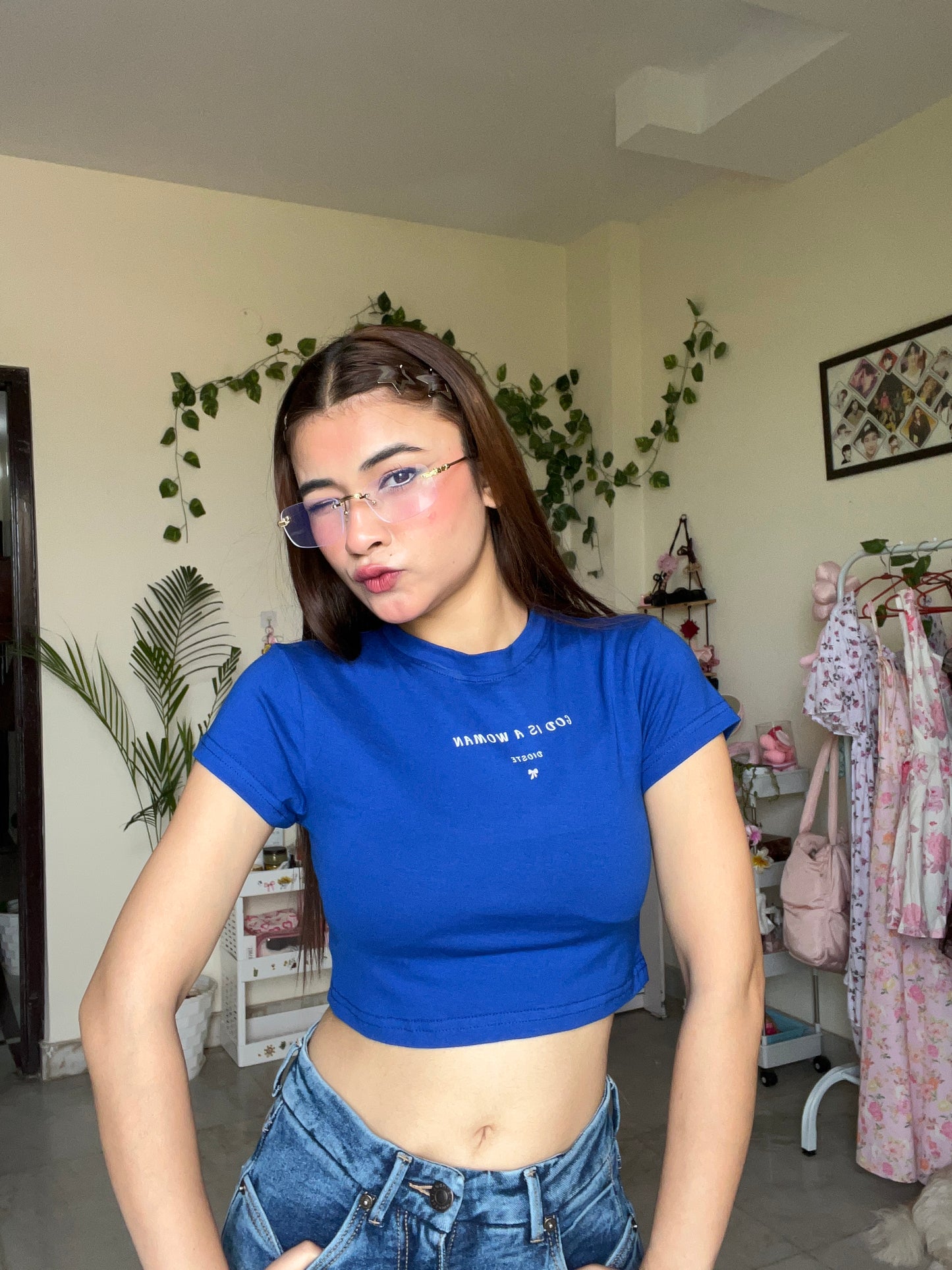 God is a women baby tee