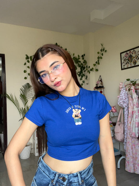 i'm just a girl baby tee